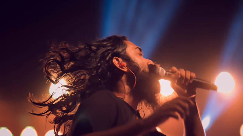 Aarav Sharma performing on stage