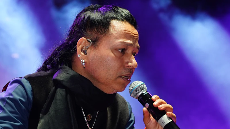 Arjun Rao performing on stage