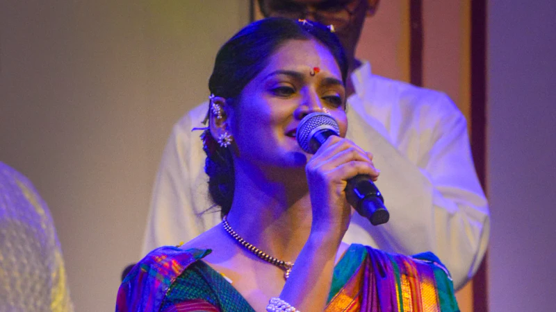 Meera Joshi performing on stage